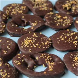 Апельсиновые кольца в темном шоколаде,100гр