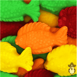 Гигантские Рыбки, Сливочные, 2шт, 75 гр  