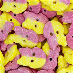 Vegan! Кислые Черепа малина/лимон, 100гр