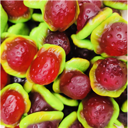 Клубника 3D, с джемом, 100гр