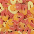 Клубника-Персик, Кольца в сахаре, 50 гр