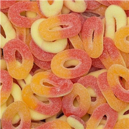 Клубника-Персик, Кольца в сахаре, 50 гр