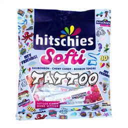 Конфетки вкус Клубника-малина + тату (мягкие), 1шт