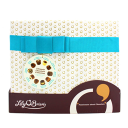 Конфеты Lily O'Briens коллекция, голубой бант 390gr