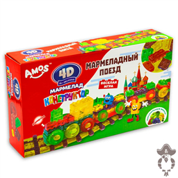Конструктор 4 D Мармеладный Поезд, 1 шт
