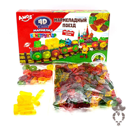 Конструктор 4 D Мармеладный Поезд, 1 шт