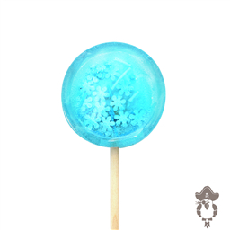 Леденец Карамельный диск/сердце, 1шт