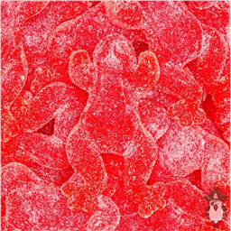 New! Гигантская Лягушка в сахаре (клубничная 2 шт), 82 гр