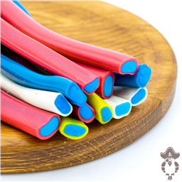 Мармелад Палочки Гигантские разноцветные с синей начинкой 1 шт (54гр)