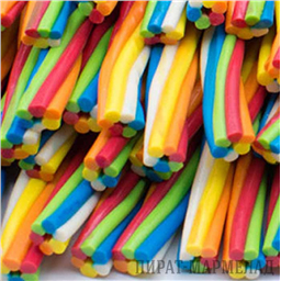 Мармелад Жгутики Гигантские Разноцветные 100гр