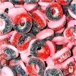 Mini Кольца, Черная смородина и Клубника, Мармелад, 100 гр