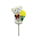 Мишка с Букетом, 1шт (чупа-чупс)