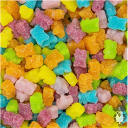 Мишки неоновые кислые в сахаре, 50 гр