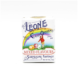 Сахарные конфетки пастилки Leone микс вкусов 30 gr