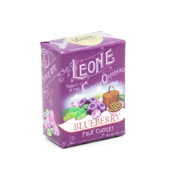 Сахарные конфетки пастилки Leone со вкусом черники 30 gr