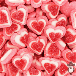 Сердечки Ванильно-Клубничные, 50 гр