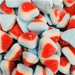 Сердечки Ванильно-Малиновые, 100 гр