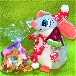 ПодарокМышка с Секретом, Сладости и Игрушка, 1шт, 350 gr