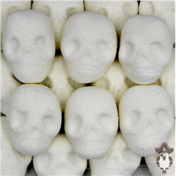 Белое Суфле черепа с шоколадной начинкой, 100 гр (~11шт)