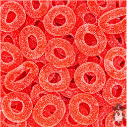 Клубничные кольца в сахаре mini, 100 гр