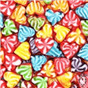 Сердечки двухцветные, 100 гр