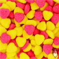 Мармелад Сердечки розово/желтые в обсыпке, 100 гр