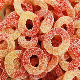 Жевательный мармелад  Кислые Кольца Вишня 100гр