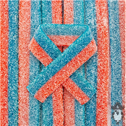 Жевательный мармелад Подсахаренные пластинки Клубника-Малина, 50 гр