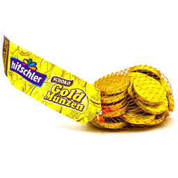  Золотые монеты со вкусом какао (ирис жевательный) 150gr